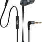 Boat Bass Heads 225 In-Ear Super Extra Bass Wired Headphones, With Mic (Black)