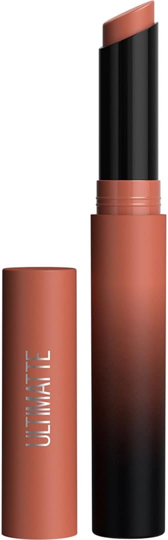 Maybelline New York Lipstick, Matte Finish, Bold Colour, Enriched With Jojoba Oil, Color Sensational Ultimattes, 799 More Taupe, 1.7 g