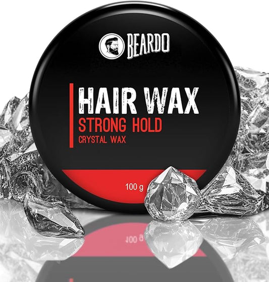 Beardo Hair Wax Strong Hold Crystal Wax Natural, 100 g