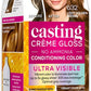 L'oreal Paris Casting Creme Gloss Ultra Visible Hair Color With No Ammonia, Light Golden Brown 632, 100g + 60ml