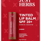 Just Herbs Tinted Lip Balm for Men and Women with SPF 20+ for Dark Lips to Lighten 4g (Cherry)