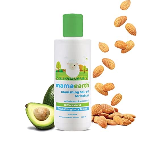 Mamaearth Nourishing Baby Hair Oil, with Almond & Avocado Oil - 200 ml