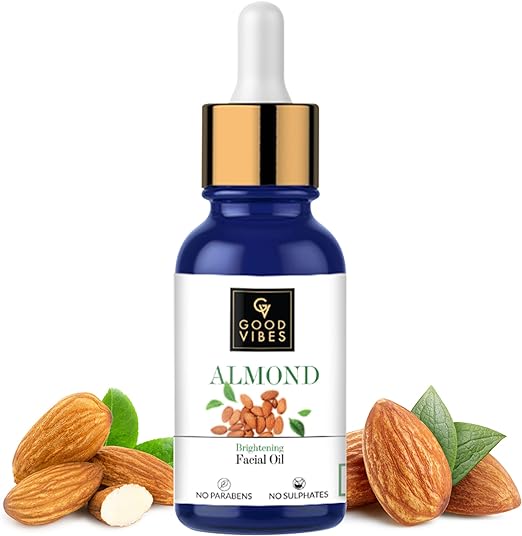 Good Vibes Almond Skin Brightening Facial Oil, 10ml