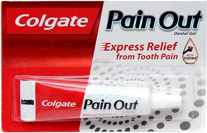 Colgate Pain Out Dental Gel - Express Relief from Tooth Pain - Ayurvedic Medicine with Clove Oil - Just 1 Drop - 10 g