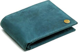 Wildhorn Genuine Leather Hand-Crafted Wallet for Men's Blue