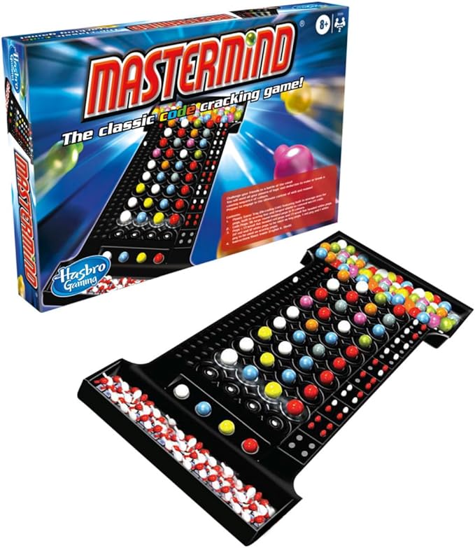 Hasbro Mastermind The Classic Code Cracking Game For Ages 8 and Up, For 2 Players