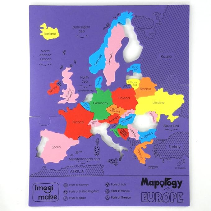 Imagimake Mapology: Europe Map Puzzle