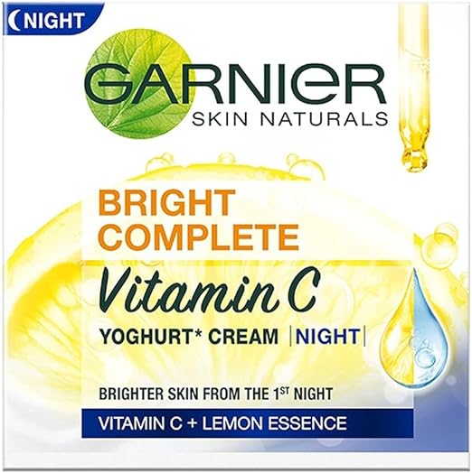 Garnier Bright Complete VITAMIN C YOGHURT Night Cream, 40g