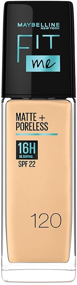 Maybelline New York Fit Me Matte & Poreless Foundation 16H Oil Control with SPF 22-120