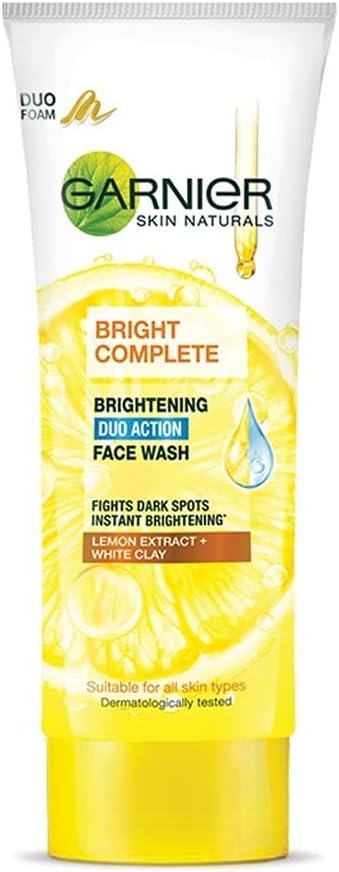 Garnier Bright Complete Brightening Duo Action Face Wash 100 g