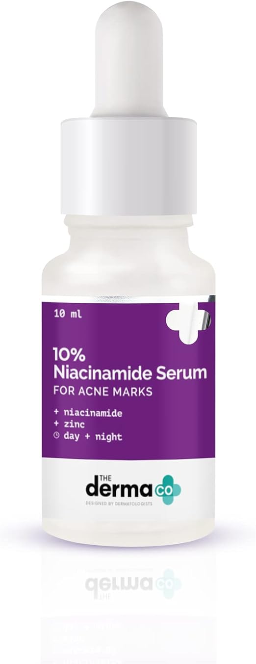 The Derma Co 10% Niacinamide Face Serum For Acne Marks And Acne Prone Skin For Men and Women,10ml