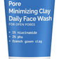 The Derma Co Pore Minimizing Clay Daily Face Wash with 1% Niacinamide & 2% PHA for Open Pores - 100 ml