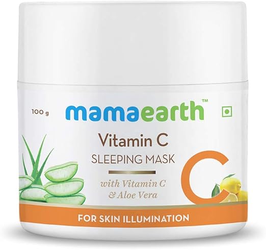 MAMAEARTH Vitamin C Sleeping Mask For Skin Illumination, 100g