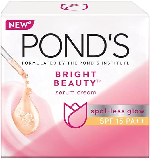 Pond's Bright beauty sport-less glow SPF 15PA++ 35g.