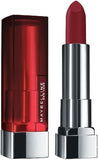 Maybelline New York Color Sensational Lipstick, Lip Makeup, Matte Finish, Hydrating Lipstick, Nude, Pink, Red, Plum Lip Color, Divine Wine, 1 Count