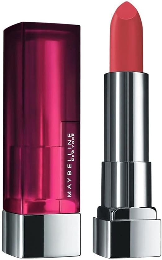 Maybelline New York Matte Lipstick, Intense Colour, Moisturised Lips, Color Sensational Creamy Matte, 671 Heated Pink, 3.9g