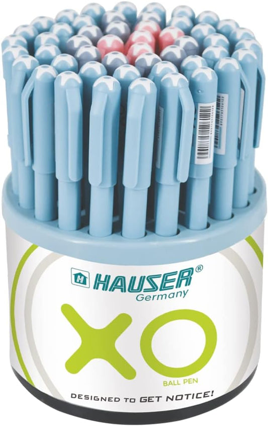 Hauser XO Ball Pen (Pack of 50), Blue,black,red