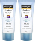 Neutrogena Ultra Sheer Dry Touch Sunblock, White, 88 ml (Pack of 2)