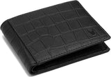 WildHorn Carter Leather Wallet for Men (Black Croco)