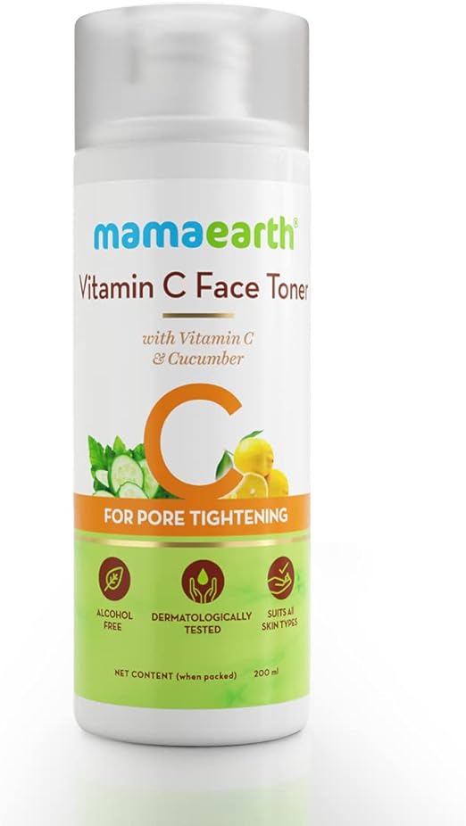 Mamaearth Vitamin C Face Toner/Vitamin C & Cucumber, 200 ml