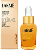 Lakmé 9To5 Vitamin C+ Facial Serum with 98% Pure Vitamin C complex, Improves Skin textures, Brightens, and gives Healthy, Glowing skin, All Skin Types, 30ml