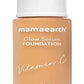 Mamaearth Glow Serum Foundation Lotion with Vitamin C & Turmeric for 12-Hour Long Stay- 06 Almond Glow - 30 ml Dewy Finish