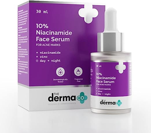 The Derma Co 10% Niacinamide Face Serum For Acne Marks And Acne Prone Skin For Men and Women - 30 ml