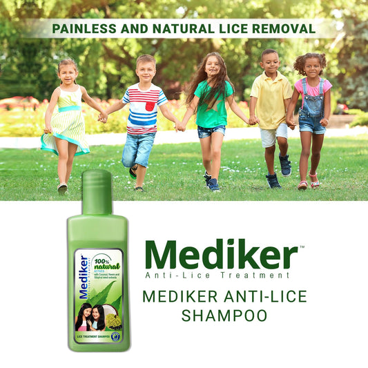 Mediker Anti-Lice Treatment Shampoo, 50 ml, Green