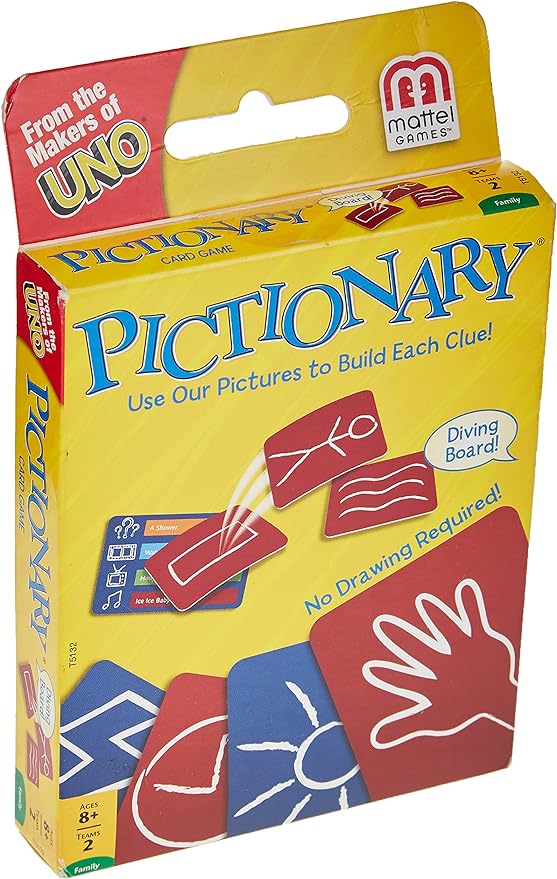 Pictionary Card Game Using Cards and Charades to Act Out Clues?