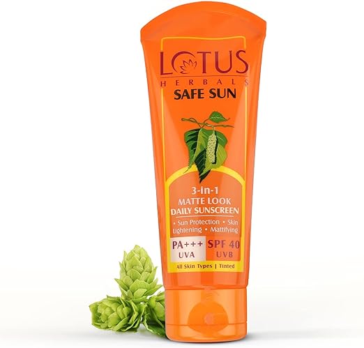 Lotus Herbals Tinted Sunscreen SPF 40 50 Grams Cream, Multi, 100g