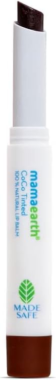 Mamaearth CoCo Tinted 100% Natural Lip Balm for women, with Cocoa and Vitamin E - 2 g