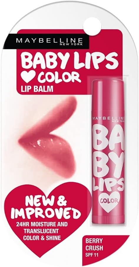 Maybelline New York Baby Lips Lip Balm (Berry Crush,4g