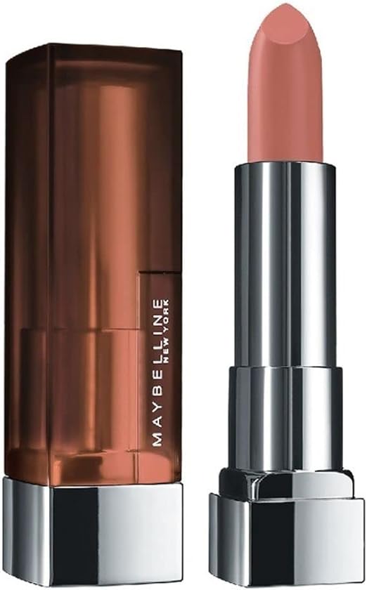 Maybelline Color Sensational Lipstick, Lip Makeup, Matte Finish, Hydrating Lipstick, Nude, Pink, Red, Plum Lip Color, Clay Crush, 0.15 oz