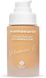 Mamaearth Glow Serum Foundation Lotion with Vitamin C & Turmeric for 12-Hour Long Stay- 03 Nude Glow - 30 ml Dewy Finish