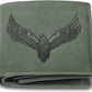 URBAN FOREST Zeus Vintage Green Leather Wallet for Men, Vintage Green, Two Fold Wallet