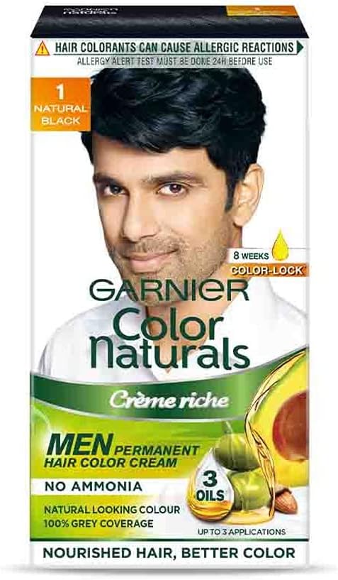 Garnier Men's Hair Colour Cream - Natural Black 1