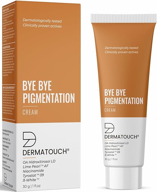 DERMATOUCH Bye Bye Pigmentation Cream || Anti Pigmentation Cream for Women/Men with Niacinamide, B-White, Lime Pearl, OA Hidroxitirosol LD & Tyrostat - 30g