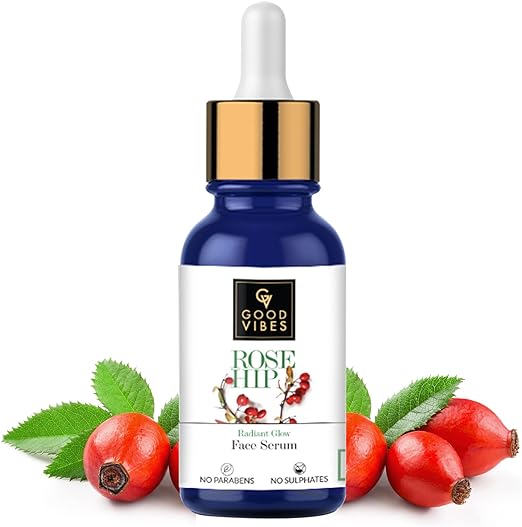 Good Vibes Rose Hip Radiant Glow Face Serum, 10ml