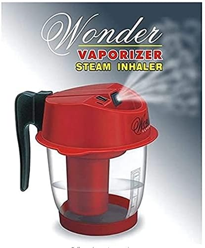 WONDER Steam Inhaler Professional Plastic Vaporizer, Red