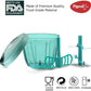 Pigeon Handy Chopper with 5 Stainless Steel Blades and 1 Plastic Whisker (14077 , XL, Green)