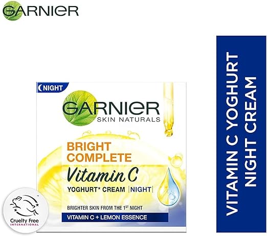 Garnier Bright Complete VITAMIN C YOGHURT Night Cream, 40g