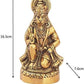 Prince Home Decor & Gifts Hanumanji Statue Sitting In Metal, Multicolour