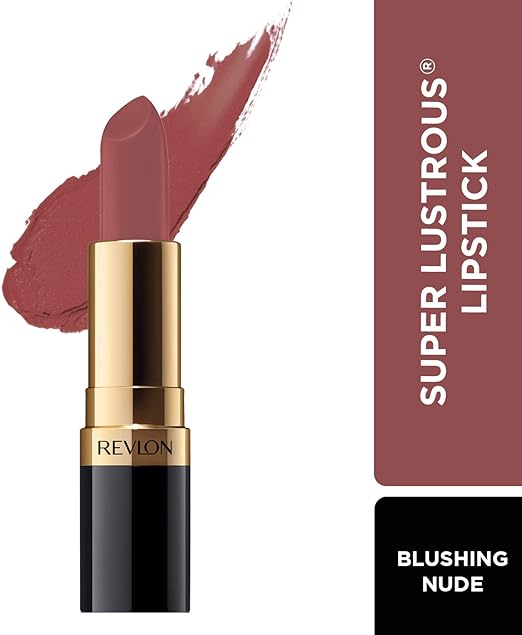 Revlon Super Lustrous Lipstick, Matte Finish, 4 ml - Blushing Nude