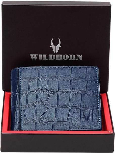 WILDHORN Genuine Leather Hand-Crafted Wallet For Men, Bifold Leather Wallet