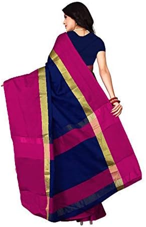 Dhruvi Trendz Soft Cotton & Silk Saree For Women Banarasi Saree