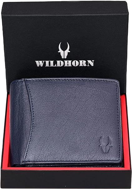 WildHorn Genuine Leather Hand-Crafted Wallet For Men, Bifold Leather Wallet