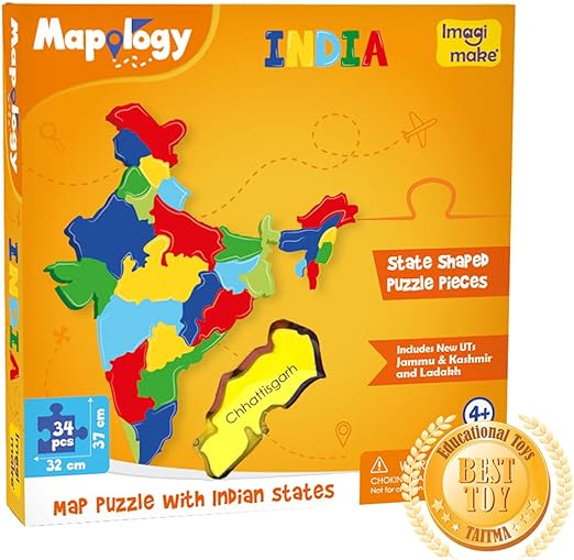 Imagimake Mapology India- States of India-Educational Toy- for Boys & Girls