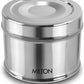 Milton Steel Snack Stainless Steel Tiffin, 800 ml, Steel Plain