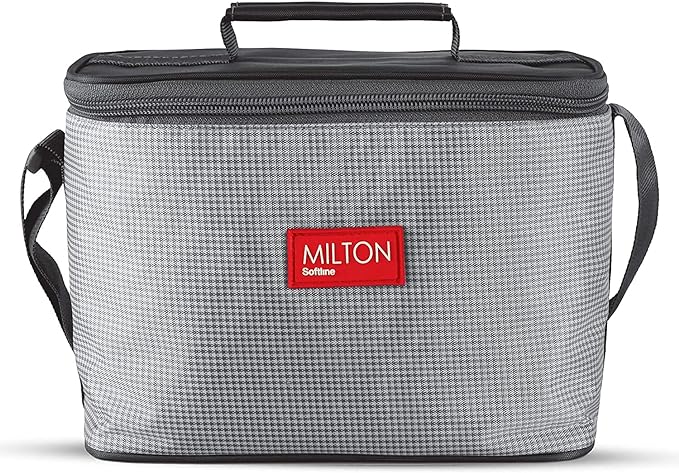 Milton Delicious Combo Stainless Steel Insulated Tiffin with Jacket, Set of 3 Containers (200 ml, 320 ml, 500 ml) and 1 Tumbler-380 ml, Grey | Airtight | Dishwasher-Safe