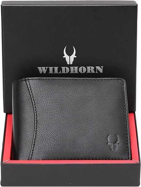 WildHorn Genuine Leather Hand-Crafted Wallet For Men, Bifold Leather Wallet